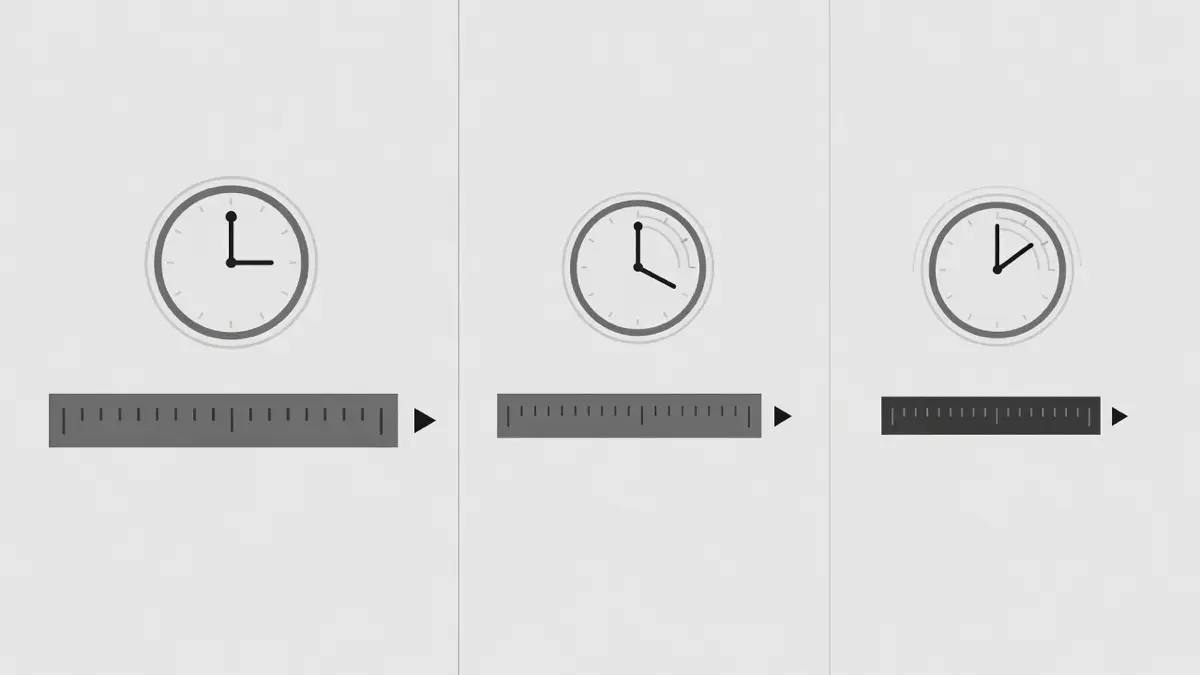 Playback speed comparison showing shorter watch time at 1.5x and 2x